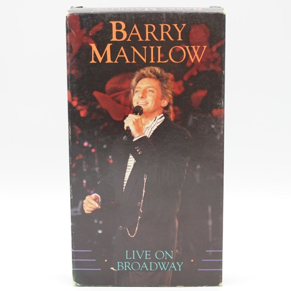 Barry Manilow Live On Broadway VHS 6 West Home Video 1990 Arista SW-5708